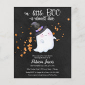 Ghost Budget Halloween Baby shower Uitnodiging (Voorkant)