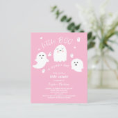 Ghost Budget Pink Halloween Baby Girl Shower (Staand voorkant)