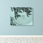 Ghost Buffalo Canvas Afdruk (Insitu (Houten vloer))