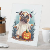 Ghost Bulldog Boo Reclamebord Met Voetstuk (Insitu)