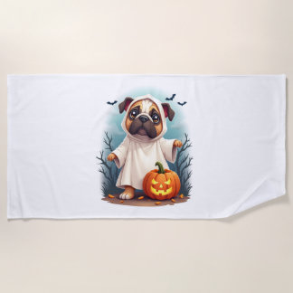 Ghost Bulldog Boo Strandlaken