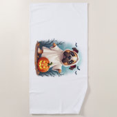 Ghost Bulldog Boo Strandlaken (Voorkant)