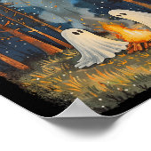 Ghost Campfire Camping Lover Forest Gothic Hallowe Poster (Hoek)