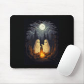 Ghost Camping Kampvuur Gothic Halloween Me Muismat (Met muis)