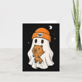 Ghost Capybara Halloween Dierenvriend Beenie Pet B Kaart (Voorkant)