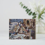 Ghost Carousel Horses Merry Go Round in Seattle Feestdagenkaart (Staand voorkant)