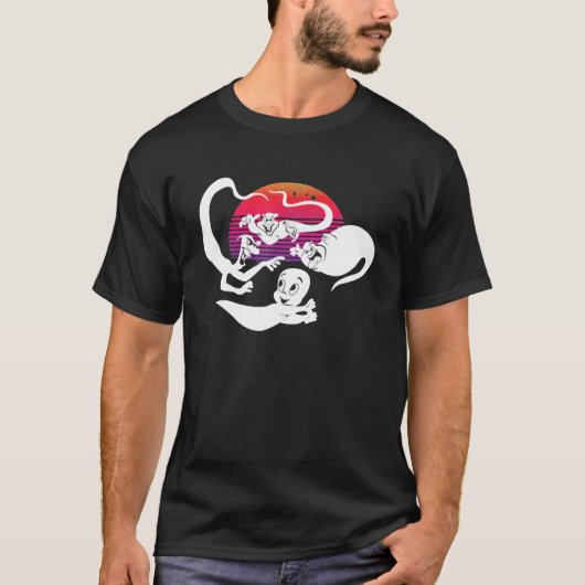 Ghost Caspers Funny Happy Halloween T-shirt (Voorkant)