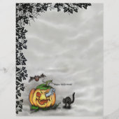 Ghost, Cat, Bat en Pumpkin, Happy Halloween! (Voorkant)