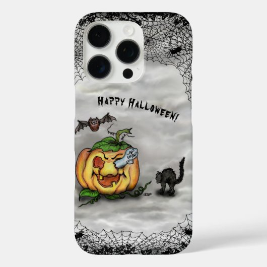 Ghost, Cat, Bat en Pumpkin, Happy Halloween! Case-Mate iPhone Case (Achterkant)