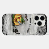 Ghost, Cat, Bat en Pumpkin, Happy Halloween! Case-Mate iPhone Case (Achterkant (horizontaal))