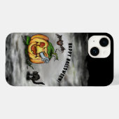 Ghost, Cat, Bat en Pumpkin, Happy Halloween! Case-Mate iPhone Case (Achterkant (horizontaal))
