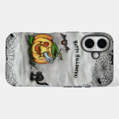 Ghost, Cat, Bat en Pumpkin, Happy Halloween! Case-Mate iPhone Case (Achterkant (horizontaal))