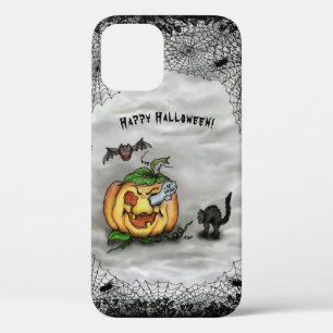 Ghost, Cat, Bat en Pumpkin, Happy Halloween! Case-Mate iPhone Case