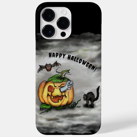 Ghost, Cat, Bat en Pumpkin, Happy Halloween! Case-Mate iPhone Case (Achterkant)