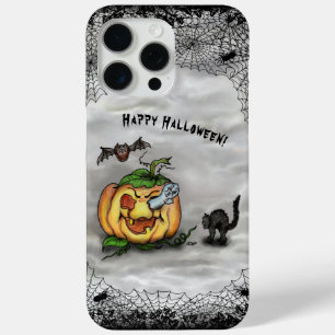 Ghost, Cat, Bat en Pumpkin, Happy Halloween! iPhone 15 Pro Max Hoesje