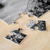 Ghost, Cat, Bat en Pumpkin, Happy Halloween! Legpuzzel (Zijkant)