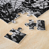 Ghost, Cat, Bat en Pumpkin, Happy Halloween! Legpuzzel (Zijkant)