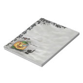 Ghost, Cat, Bat en Pumpkin, Happy Halloween! Notitieblok (Linkerzijde)