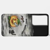 Ghost, Cat, Bat en Pumpkin, Happy Halloween! Samsung Galaxy Hoesje (Linkerkant)