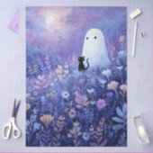 Ghost & Cat beroemd gemaakt door Twilight Meadow Tissuepapier (Craft)