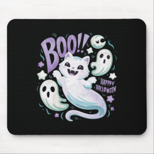 Ghost Cat Boo Kat Halloween Muismat