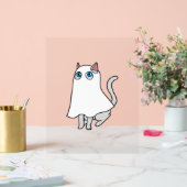 Ghost Cat Classic T-shirt_1 Acryl Bord (Huwelijk)