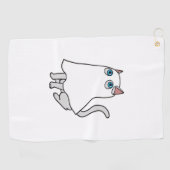 Ghost Cat Classic T-shirt_1 Golfhanddoek (Horizontaal)