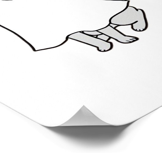 Ghost Cat Classic T-shirt_1 Poster (Hoek)