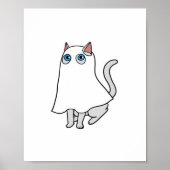 Ghost Cat Classic T-shirt_1 Poster (Voorkant)