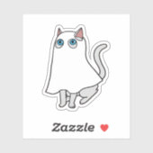 Ghost Cat Classic T-shirt_1 Sticker (Vel)