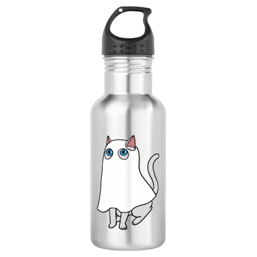 Ghost Cat Classic T-Shirt_1 Waterfles (Voorkant)