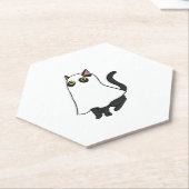 Ghost Cat Classic T-shirt_2 Kartonnen Onderzetters (Schuin)