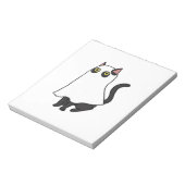 Ghost Cat Classic T-Shirt_2 Notitieblok (Linkerzijde)