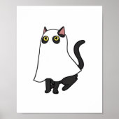 Ghost Cat Classic T-Shirt_2 Poster (Voorkant)
