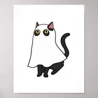 Ghost Cat Classic T-Shirt_2 Poster