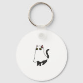 Ghost Cat Classic T-shirt_2 Sleutelhanger (Voorkant)