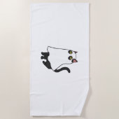 Ghost Cat Classic T-Shirt_2 Strandlaken (Voorkant)