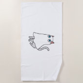 Ghost Cat Classic T-shirt_2 Strandlaken (Voorkant)