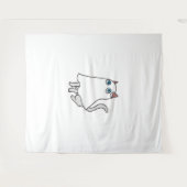 Ghost Cat Classic T-shirt_2 Wandkleed (Voorkant (horizontaal))