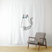 Ghost Cat Classic T-shirt_2 Wandkleed (In situ)