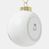 Ghost Cat Classic T-Shirt_3 Keramische Bal Ornament (Links)