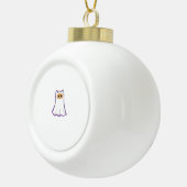 Ghost Cat Classic T-Shirt_3 Keramische Bal Ornament (Rechts)