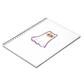Ghost Cat Classic T-Shirt_3 Notitieboek (Linkerzijde)