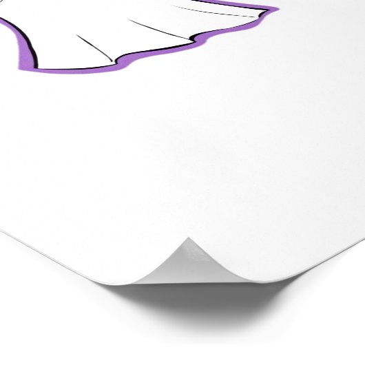 Ghost Cat Classic T-Shirt_3 Poster (Hoek)