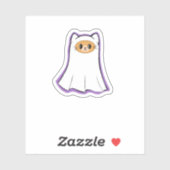 Ghost Cat Classic T-Shirt_3 Sticker (Vel)