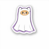 Ghost Cat Classic T-Shirt_3 Sticker (Voorkant)