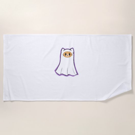 Ghost Cat Classic T-Shirt_3 Strandlaken (Voorkant)