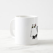 Ghost Cat Classic T-Shirt Koffiemok (Voorkant links)