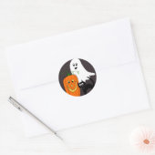 Ghost Cat en Pumpkin Halloween Stickers (Envelop)