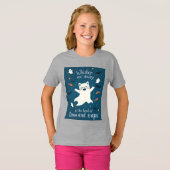 Ghost Cat grappig citaat | Spookachtige Schattigee T-shirt (Voorkant volledig)